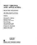 Cover of: West Virginia and Appalachia: selected readings