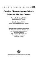 Cover of: Catalyst Characterization Science |