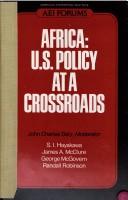 Cover of: Africa: U.S. policy at a crossroads