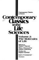 Cover of: The Molecules of Life (Contemporary Classics in the Life Sciences, Vol 2)