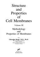 Cover of: Methodology and properties of membranes