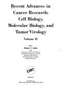 Cover of: Recent Advances in Cancer Research: Cell Biology, Molecular Biology, and Tumor Virology
