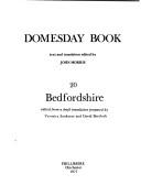 Cover of: Bedfordshire (Domesday Books (Phillimore))