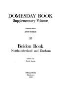 Cover of: Boldon Book (Domesday Books (Phillimore))