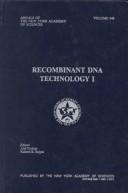 Cover of: Recombinant DNA technology I by edited by Aleš Prokop and Rakesh K. Bajpai.