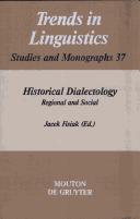 Cover of: Historical dialectology: regional and social