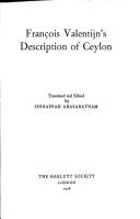 François Valentijn's description of Ceylon