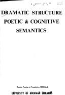 Dramatic structure : poetic & cognitive semantics