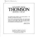 Cover of: Alexander 'Greek' Thomson by Alexander Thomson