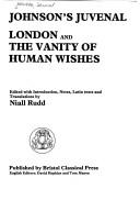 Cover of: Johnson's Juvenal: London and the Vanity of Human Wishes