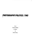 Cover of: Photography/politics--two