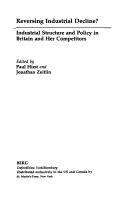 Reversing industrial decline? : industrial structure and policy in Britain and her competitors