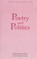 Cover of: Poetry and Politics (Essays and Studies)