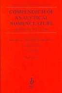 Compendium of analytical nomenclature : definitive rules 1997