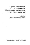 Public participation in development planning and management : cases from Africa and Asia