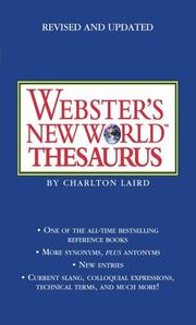 Cover of: Webster's New World Thesaurus : Third Edition