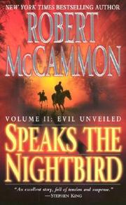 Cover of: Speaks the Nightbird, Vol. 2: Evil Unveiled