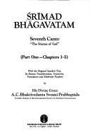Cover of: Srimad Bhagavatam: Seventh Canto, 1