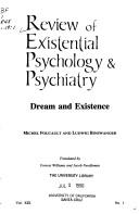 Cover of: Dream & Existence