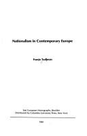 Cover of: Nationalism in contemporary Europe