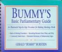 Cover of: Bummy's basic parliamentary guide by Gerald Burstein