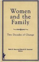 Cover of: Women and the family: two decades of change