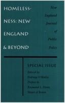Cover of: Homelessness: New England & Beyond : New England Journal of Public Policy Special Issue