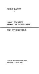 Cover of: How I Escaped from the Labyrinth and Other Poems
