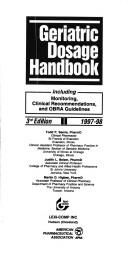 Cover of: Geriatric Dosage Handbook: 1997-98 (Lexi-Comp's Clinical Reference Library)