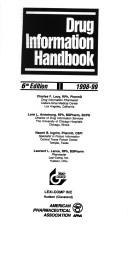 Cover of: Drug Information Handbook by Charles F. Lacy, Leonard L. Lance, Lora L. Armstrong, Naomi B. Ingrim