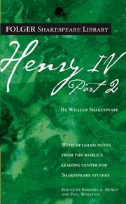 Cover of: Henry IV, Part II (Folger Shakespeare Library) by William Shakespeare, Paul Werstine