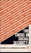 Cover of: The Crisis in Social Security: Problems and Prospects