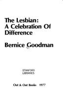Cover of: The lesbian: a celebration of difference