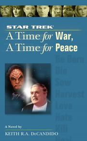 Cover of: A Time for War, A Time for Peace: Star Trek: The Next Generation