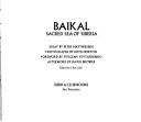 Cover of: Baikal Sacred Sea of Siberia