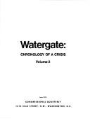 Cover of: Watergate: chronology of a crisis.