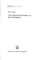Cover of: Da capo: the selected poems of E.D. Blodgett