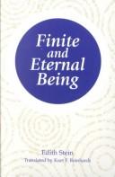 Cover of: Finite and Eternal Being: An Attempt at an Ascent to the Meaning of Being (Stein, Edith//the Collected Works of Edith Stein)