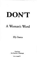 Cover of: Don't: a woman's word