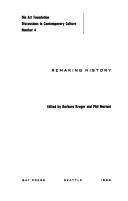 Cover of: Remaking History (Discussions in Contemporary Culture, No 4)