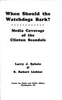 Cover of: When Should the Watchdogs Bark?