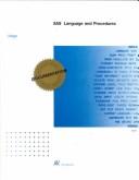Cover of: SAS Language and Procedures : Usage, First Edition