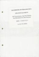 Cover of: Handbook of Pragmatics: 1996 Installment