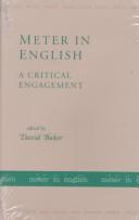 Cover of: Meter in English: a critical engagement