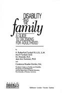 Cover of: Disability and the family by H. Rutherford Turnbull