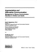 Augmentative and alternative communication by David R. Beukelman, Pat Mirenda