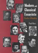 Cover of: Modern and classical essayists: twelve masters