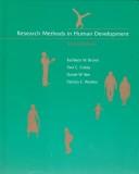 Cover of: Research methods in human development