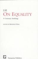 Cover of: LSE on equality: a centenary anthology