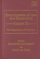 Cover of: Economics of Public and Tax Law (Encyclopedia of Law and Economics , Vol 4)